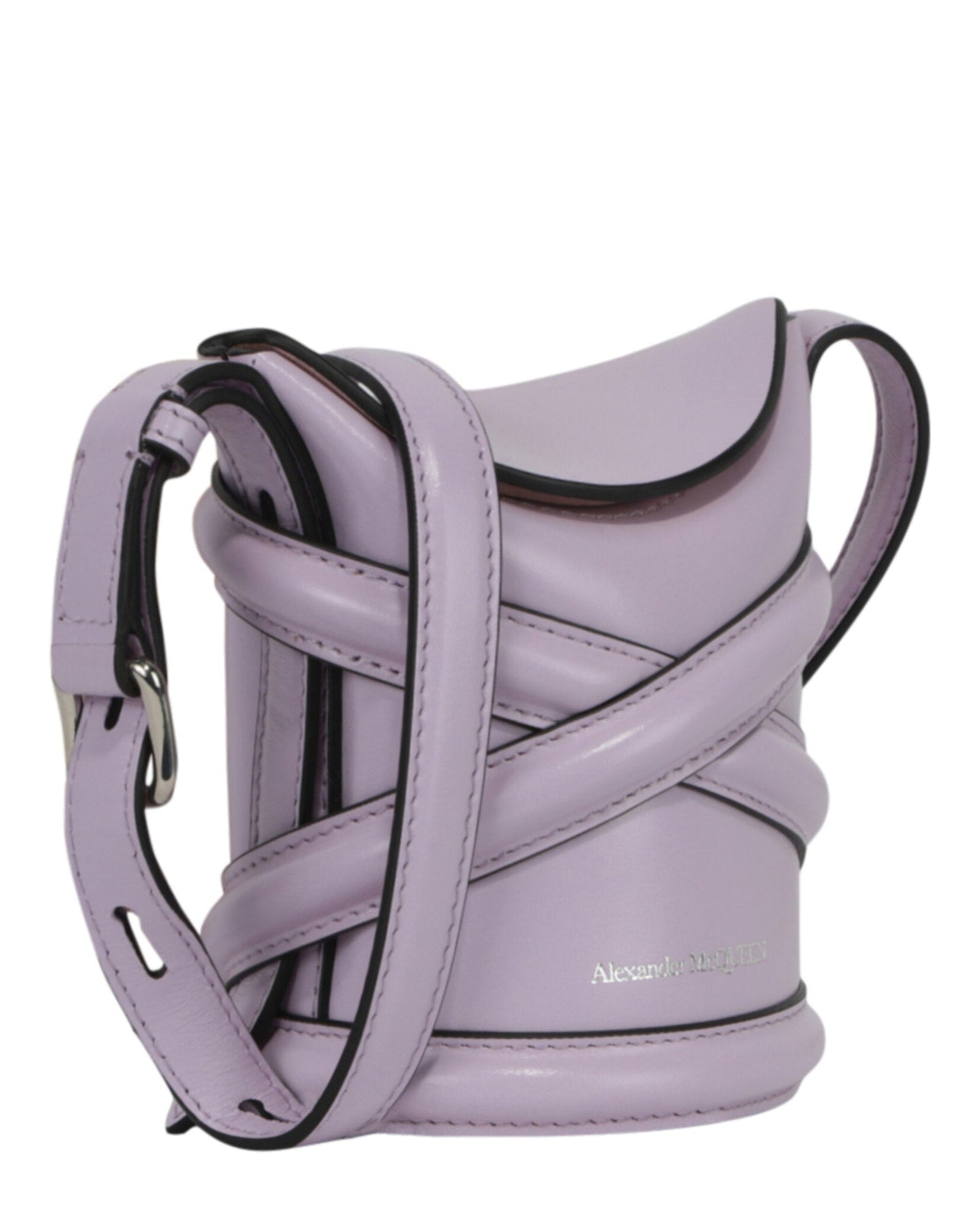 Alexander McQueen Mini Curve Leather Bucket Bag Bags - Tophatter Daily Deals