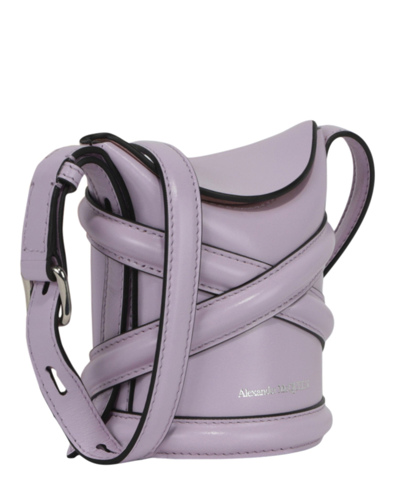 Alexander McQueen Mini Curve Leather Bucket Bag Bags - Tophatter Daily Deals