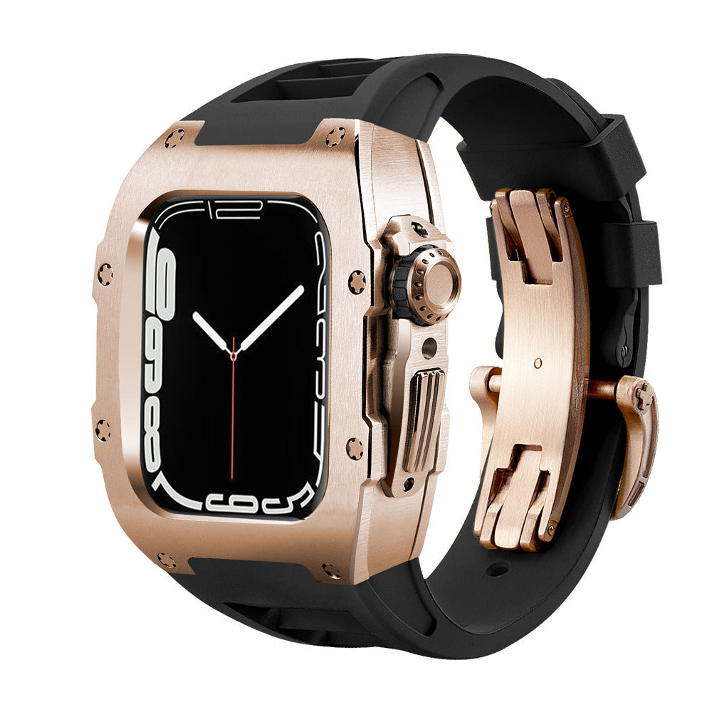Alloy Modified Watch Protective Case Black Rose gold 0 - Tophatter Daily Deals