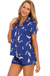 Printed Button Up Short Sleeve Top and Shorts Lounge Set Loungewear Sets Apparel & Accessories H#Y HOT DEALS HOME PAGE Lingerie Sleepwear Loungewear Loungewear Sets New Deals Sexy sexy lingerie Ship From Overseas Ship from USA Sleep Sleepwear Sleepwear & Loungewear USA USA STOCK - Tophatter Daily Deals And Savings