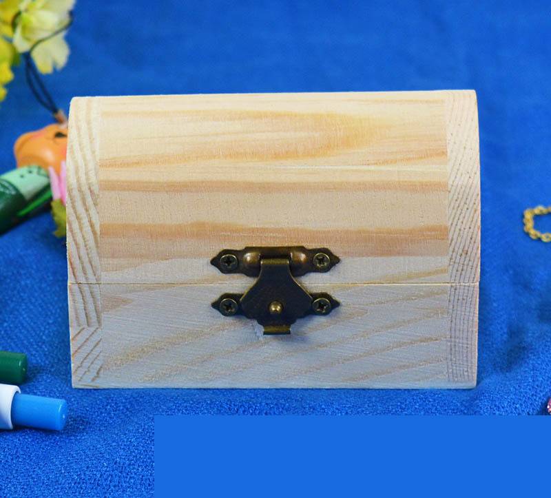 Beautifully wrapped gift ring jewelry box Wood color 0 - Tophatter Daily Deals