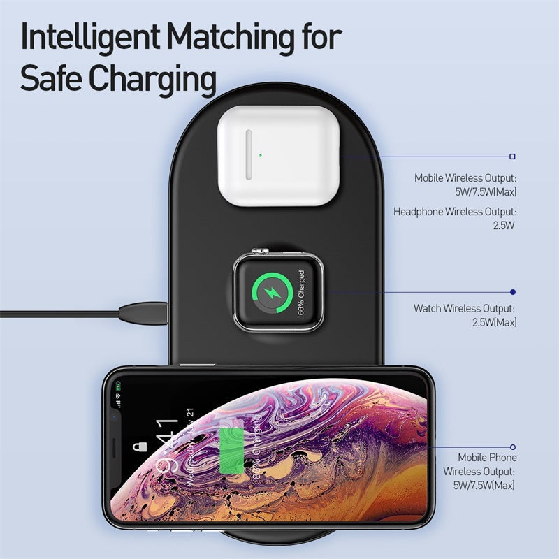 3-in-1 wireless charging 0 - Tophatter Daily Deals