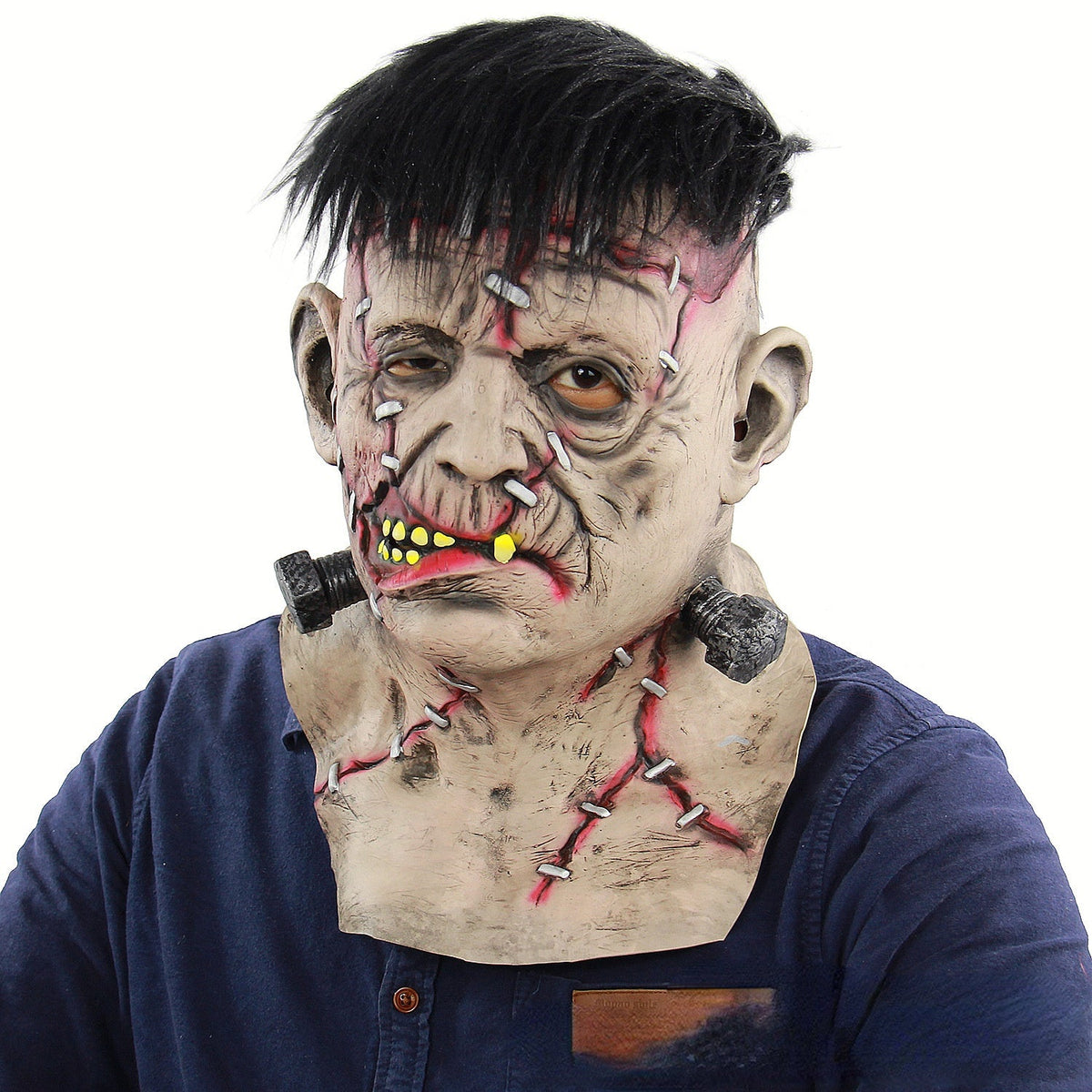 Halloween Mask Latex Full Head Scary Zombie Costume 3D Changing Face Moving Picture Frame - Tophatter Daily Deals