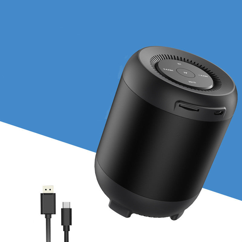 AI intelligent artificial voice control small speaker Black 0 - Tophatter Daily Deals