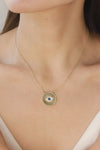 Rhinestone Evil Eye Pendant Necklace Necklaces - Tophatter Daily Deals