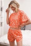 Leopard Crop Top and Shorts Set Loungewear Sets - Tophatter Daily Deals