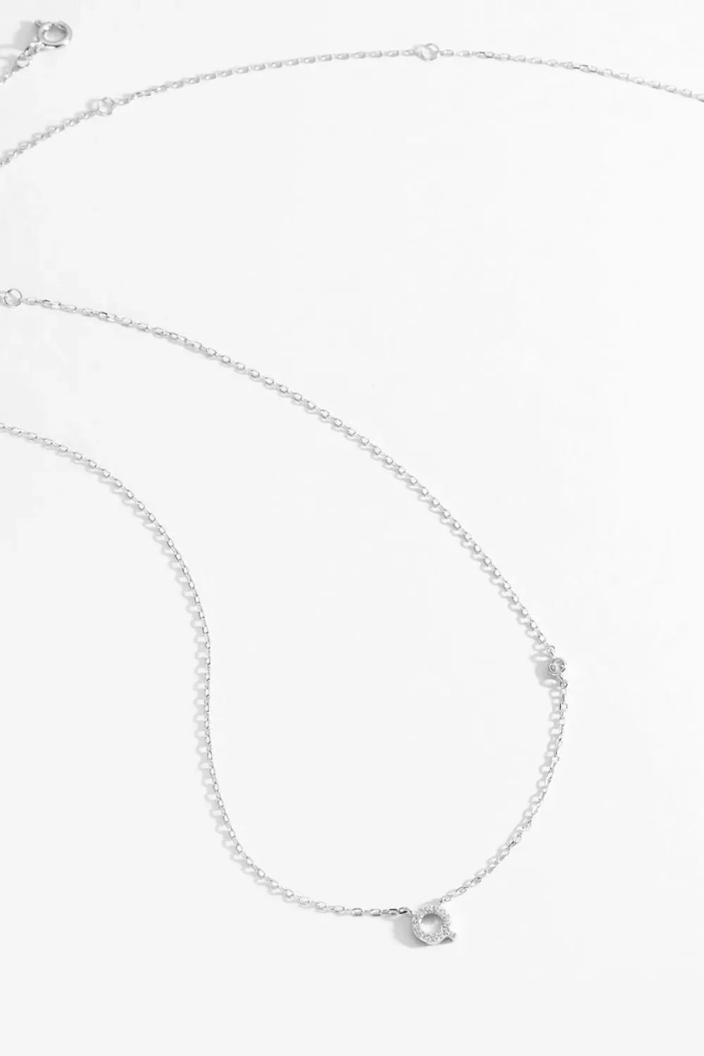 Q To U Zircon 925 Sterling Silver Necklace Necklaces - Tophatter Daily Deals