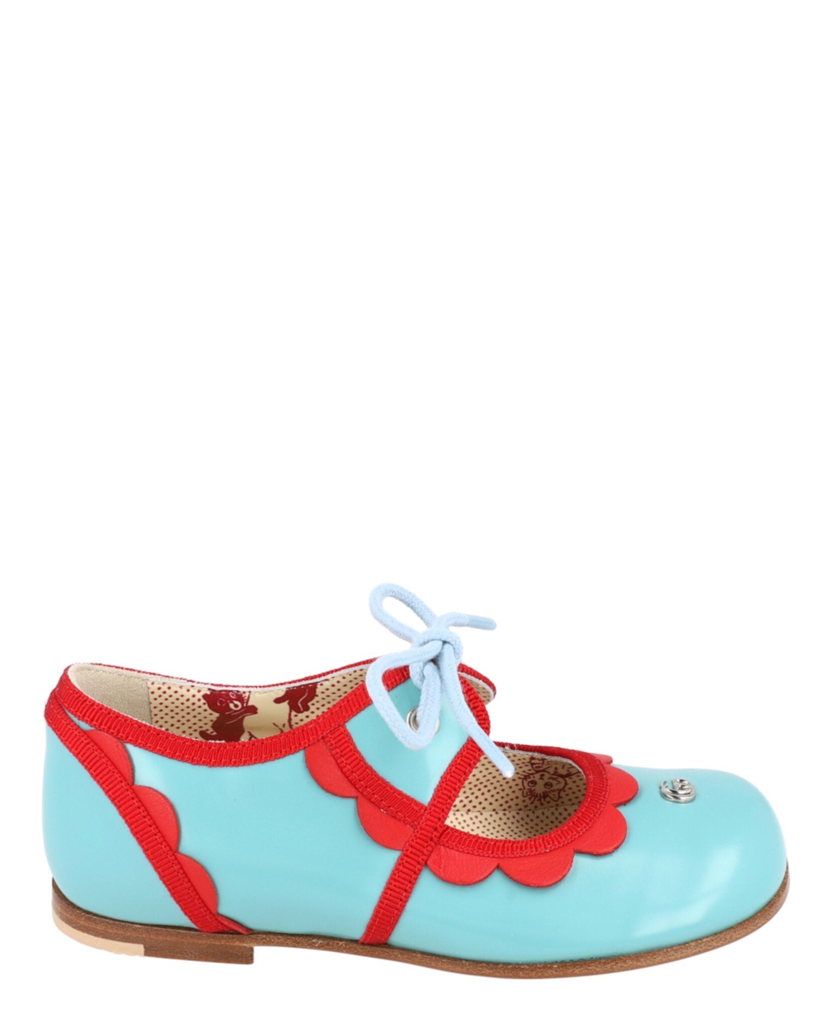 Gucci Scalloped-Trim Dress Shoes Light Blue Footwear - Tophatter Daily Deals