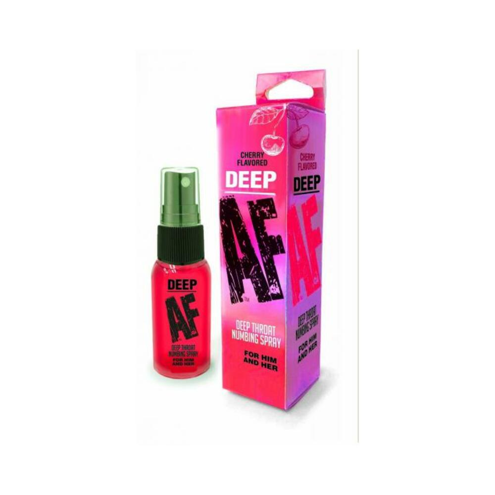 Deep AF Numbing Throat Spray Cherry - Tophatter Daily Deals