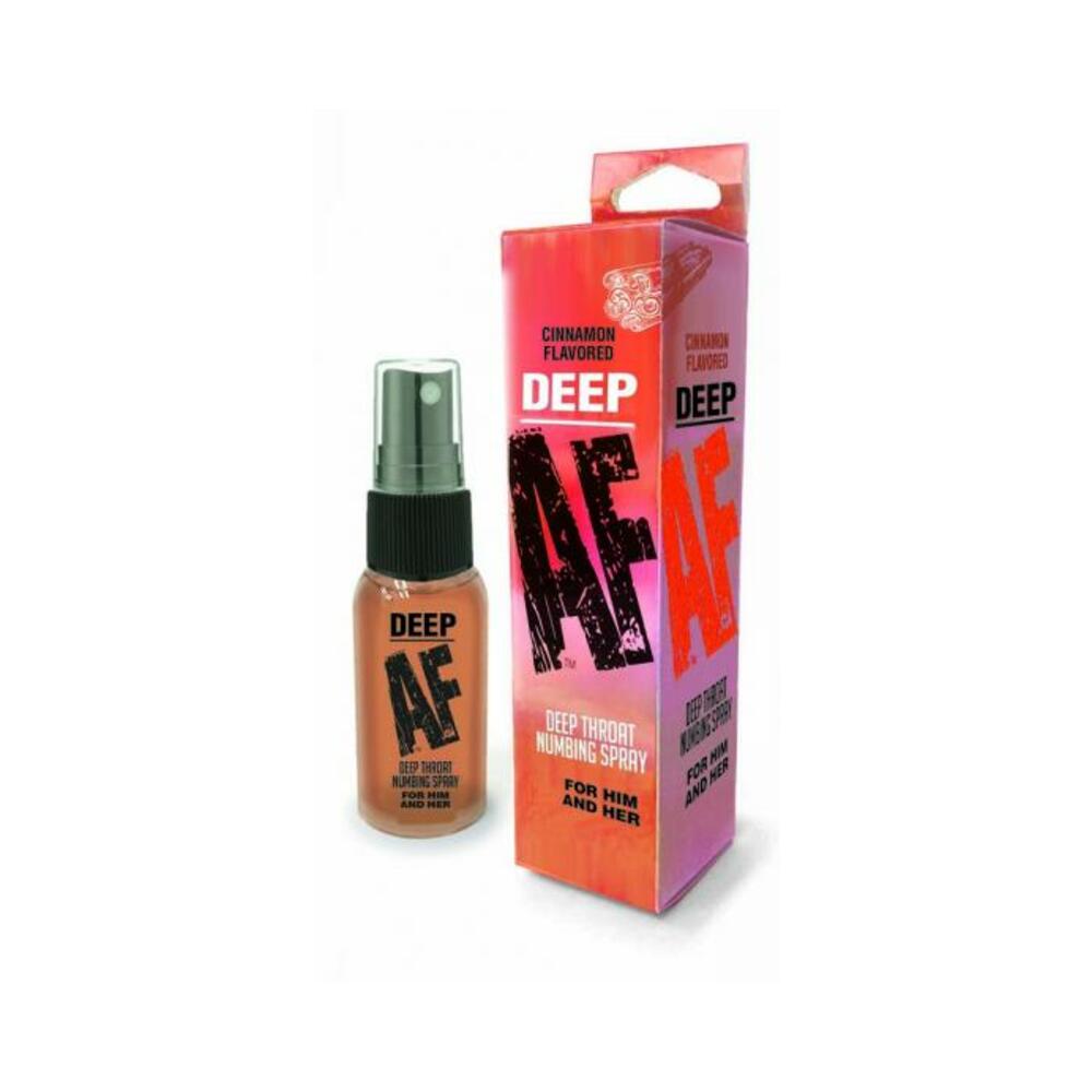Deep AF Numbing Throat Spray Cinnamon - Tophatter Daily Deals
