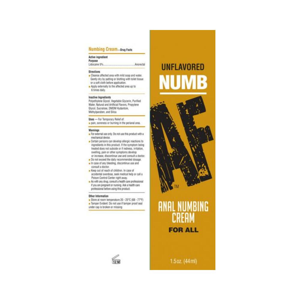 Numb AF Anal Desentitzer Gel Unflavored - Tophatter Daily Deals