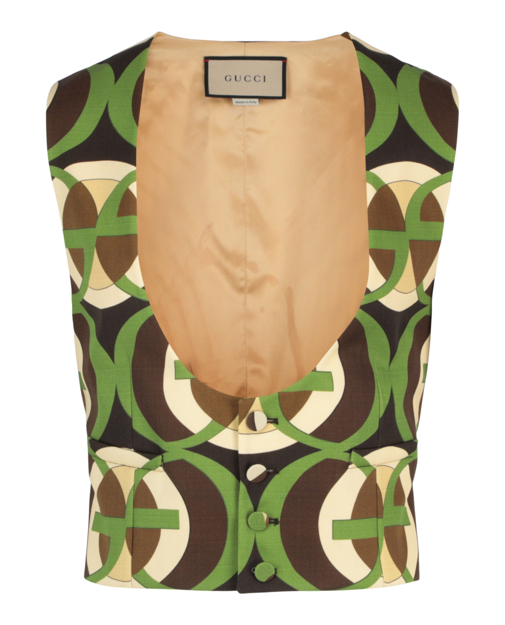 Gucci G Pattern Vest Green Vests - Tophatter Daily Deals