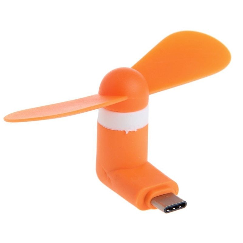Android phone fan Type C Orange A 0 - Tophatter Daily Deals