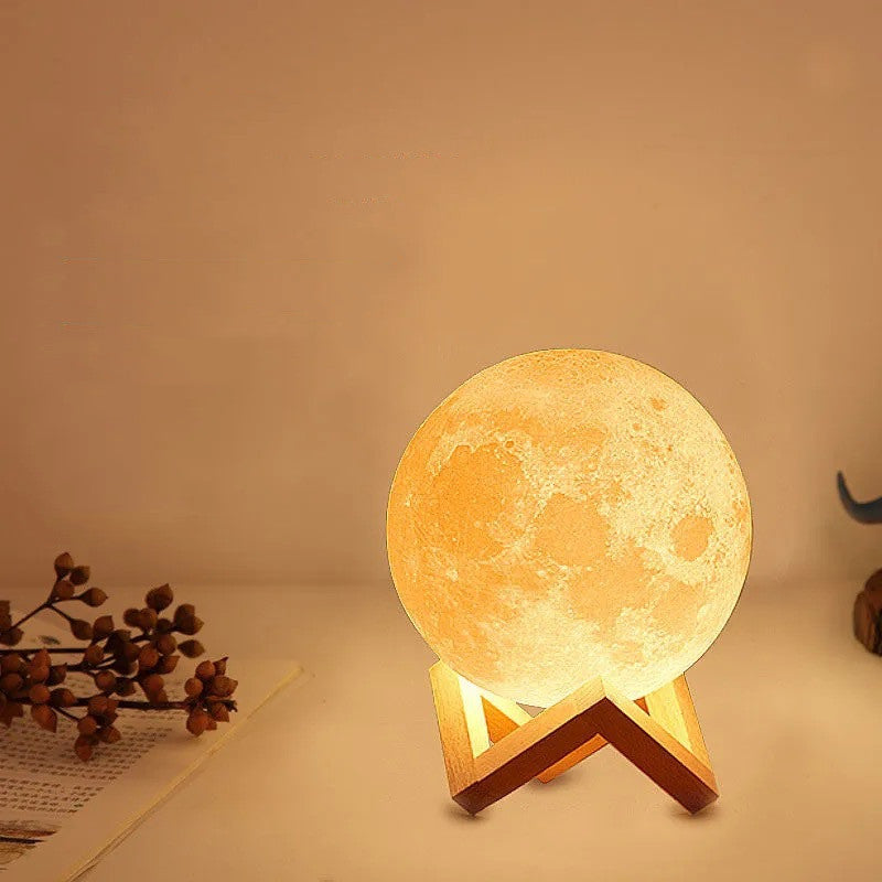 3D Printing Moon Night Table Lamp Chinese Valentine's Day Gift 0 - Tophatter Daily Deals
