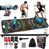 54-hole Push-up Board Multi-functional Home Fitness Equipment 54 Holes Pilates Stick Suit 0 - Tophatter Daily Deals