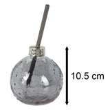 Christmas Bauble Drinking Jar | Novelty Glass with Straw for Festive Drinks Drinking Jar - Tophatter Daily Deals