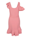 Alexander McQueen Compact Knit Mini Ruffle Dress Dresses - Tophatter Daily Deals