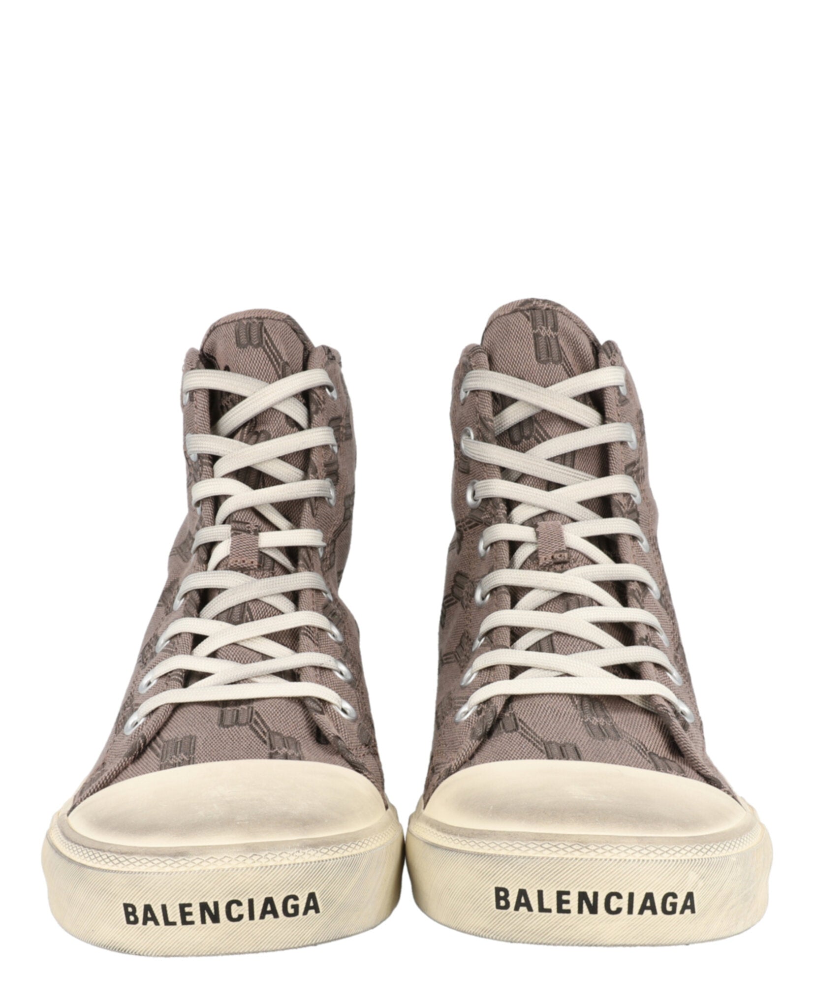 Balenciaga Paris Monogram High Top Sneakers Footwear - Tophatter Daily Deals