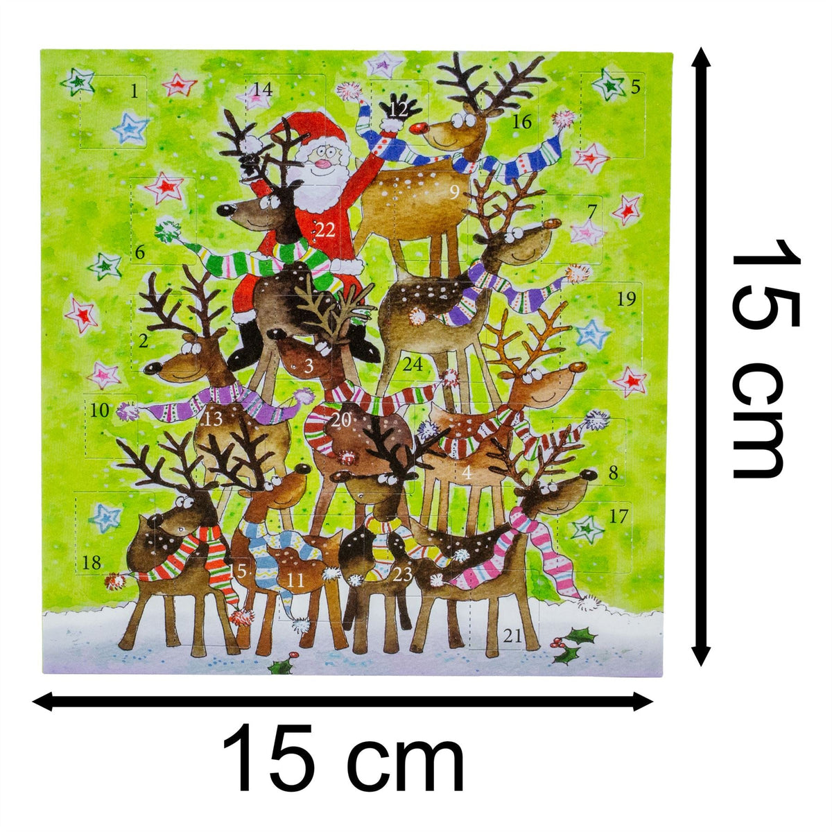 Reindeer Stack Advent Calendar Greetings Card | Christmas Advent Calendar Advent Calendar - Tophatter Daily Deals