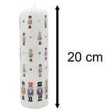 Nutcracker Soldier Christmas Advent Candle | Christmas Pillar Candle - 20cm Advent Candle - Tophatter Daily Deals