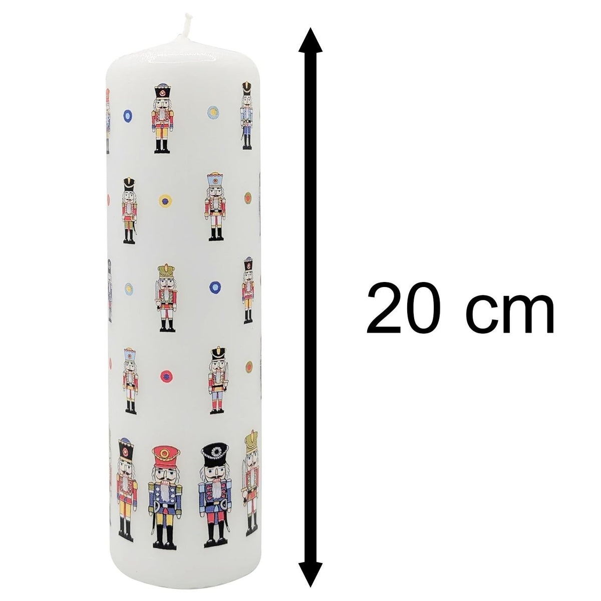 Nutcracker Soldier Christmas Advent Candle | Christmas Pillar Candle - 20cm Advent Candle - Tophatter Daily Deals