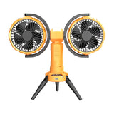 Dual Head Outdoor Camping Fan with Power Bank Camping & Hiking - Tophatter Daily Deals