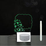 3D Acrylic Board Handwriting Message Board LED Light Style9 White A 0 - Tophatter Daily Deals