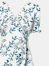 Full Size Printed Surplice Flounce Sleeve Midi Dress Casual Dresses - Tophatter Daily Deals