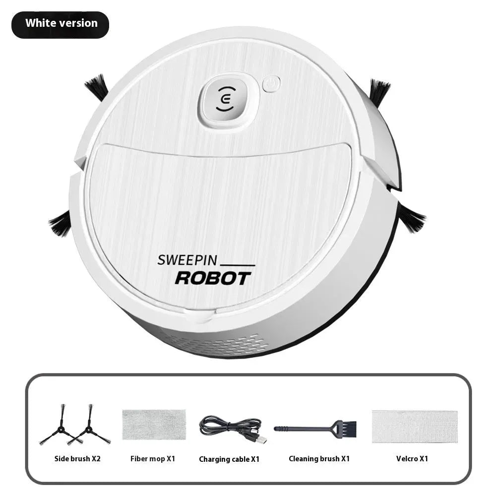 Home Cleaning Vacuum Cleaner Mini Sweeping Robot White - Tophatter Daily Deals