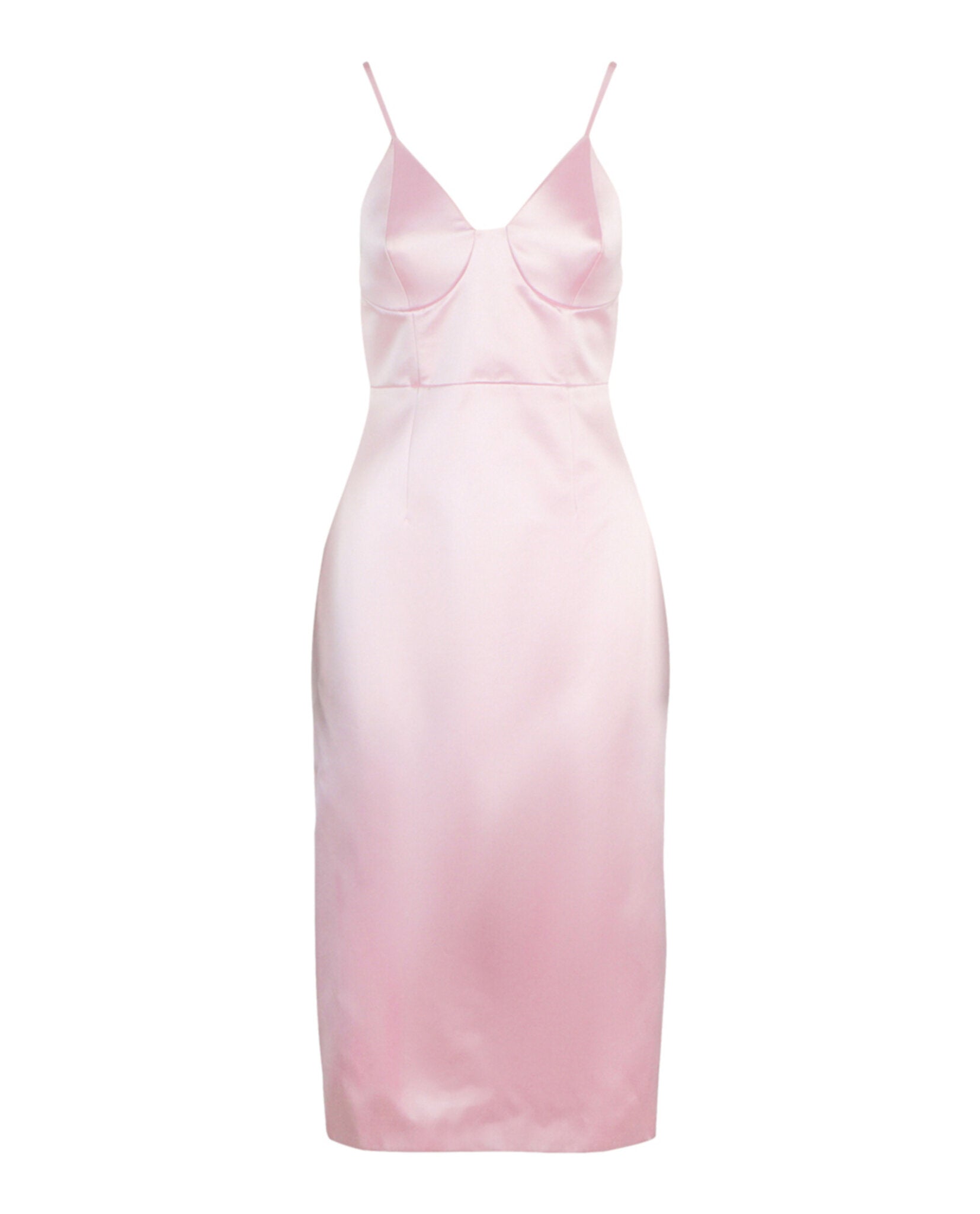 Gucci Silk Duchesse Midi Sleeveless Dress Pink Dresses - Tophatter Daily Deals