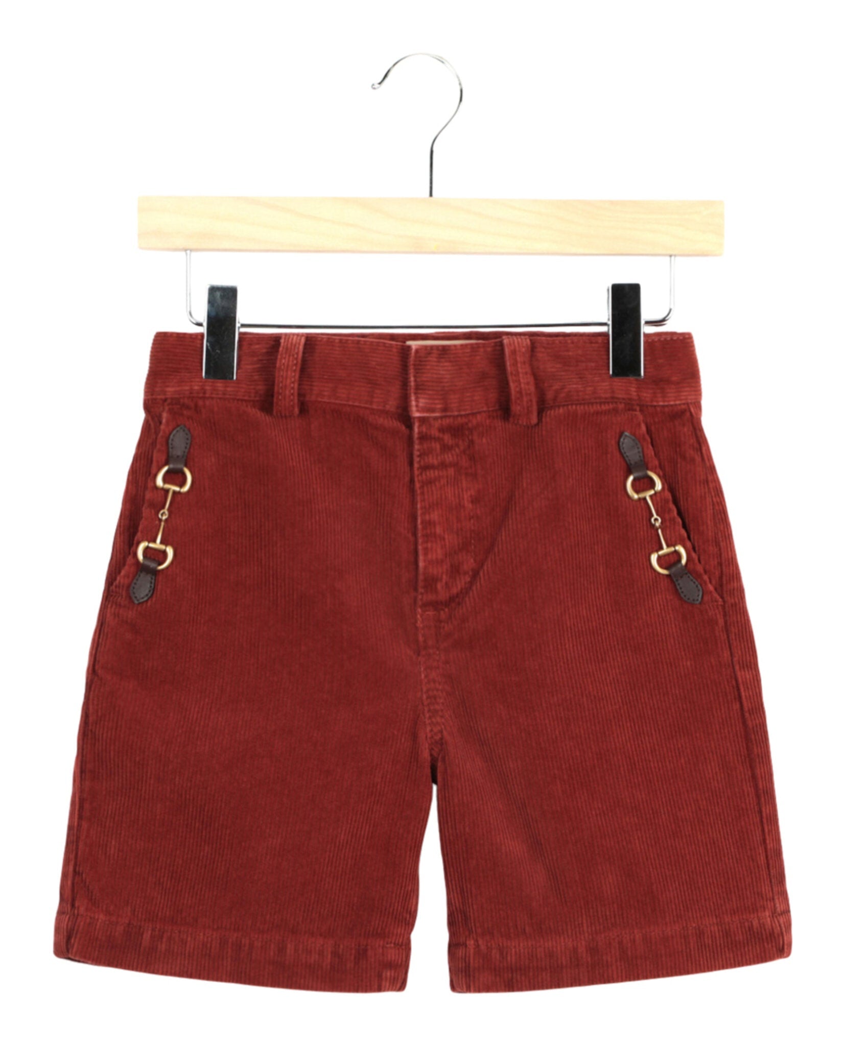 Gucci Horsebit Corduroy Shorts Red Shorts - Tophatter Daily Deals