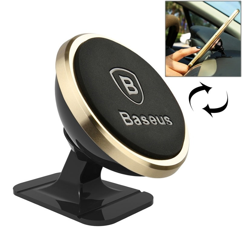 Baseus magnetic suspension 360 degrees shaking head magnetic suction phone mobile bracket Golden 0 - Tophatter Daily Deals