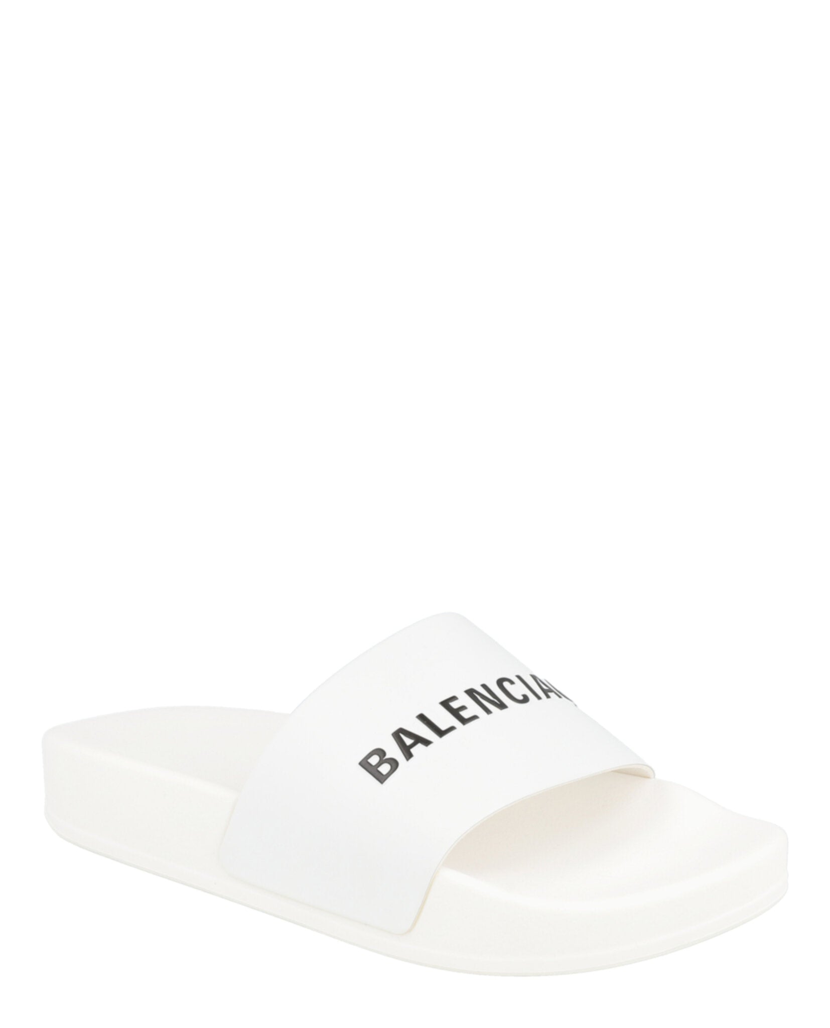 Balenciaga Logo Pool Slides Footwear - Tophatter Daily Deals