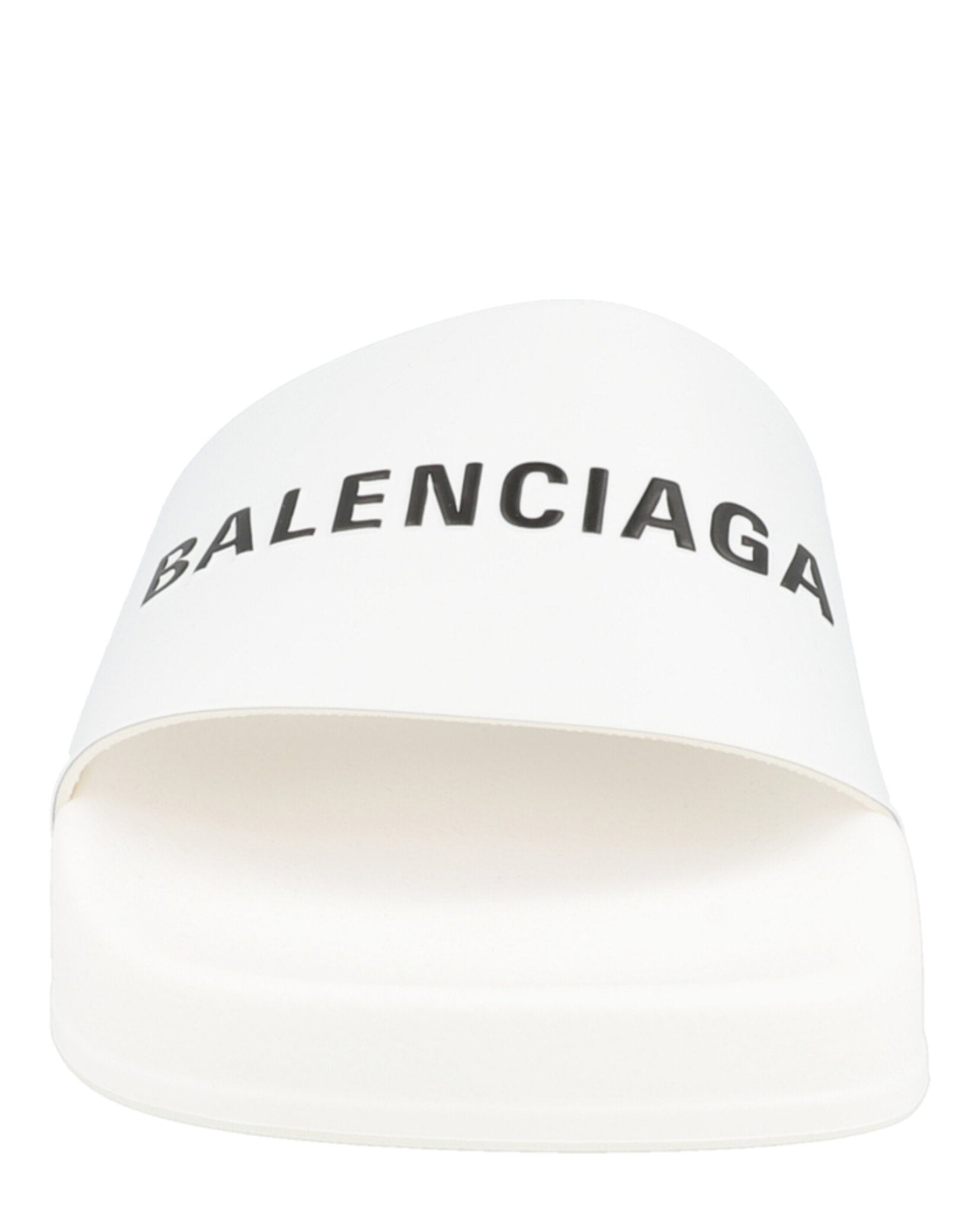 Balenciaga Logo Pool Slides Footwear - Tophatter Daily Deals