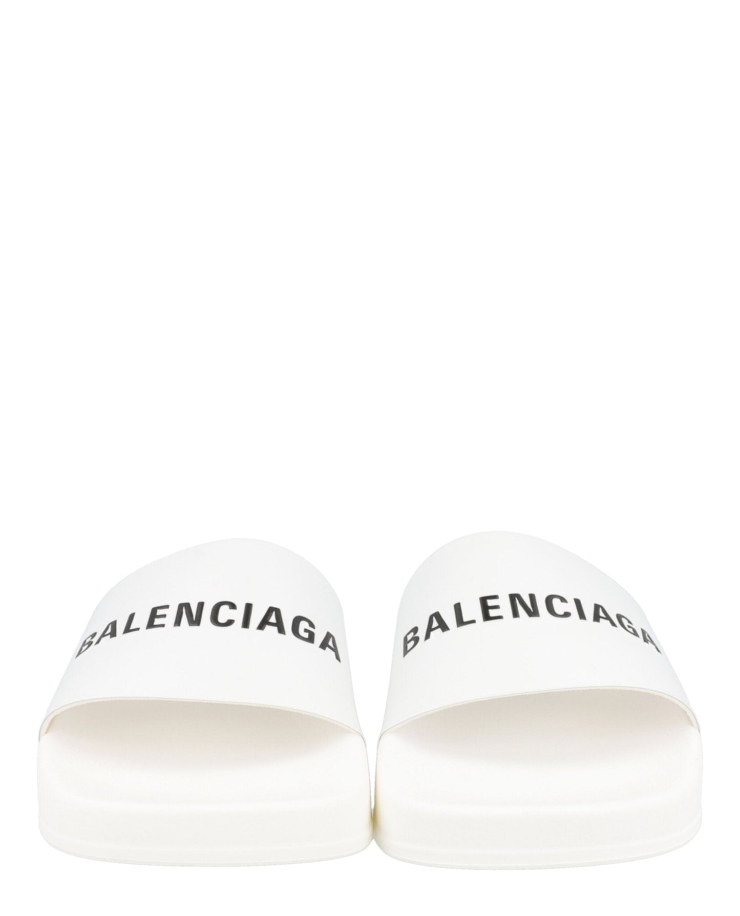 Balenciaga Logo Pool Slides Footwear - Tophatter Daily Deals