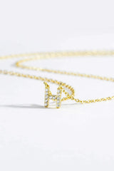 G To K Zircon 925 Sterling Silver Necklace Necklaces - Tophatter Daily Deals