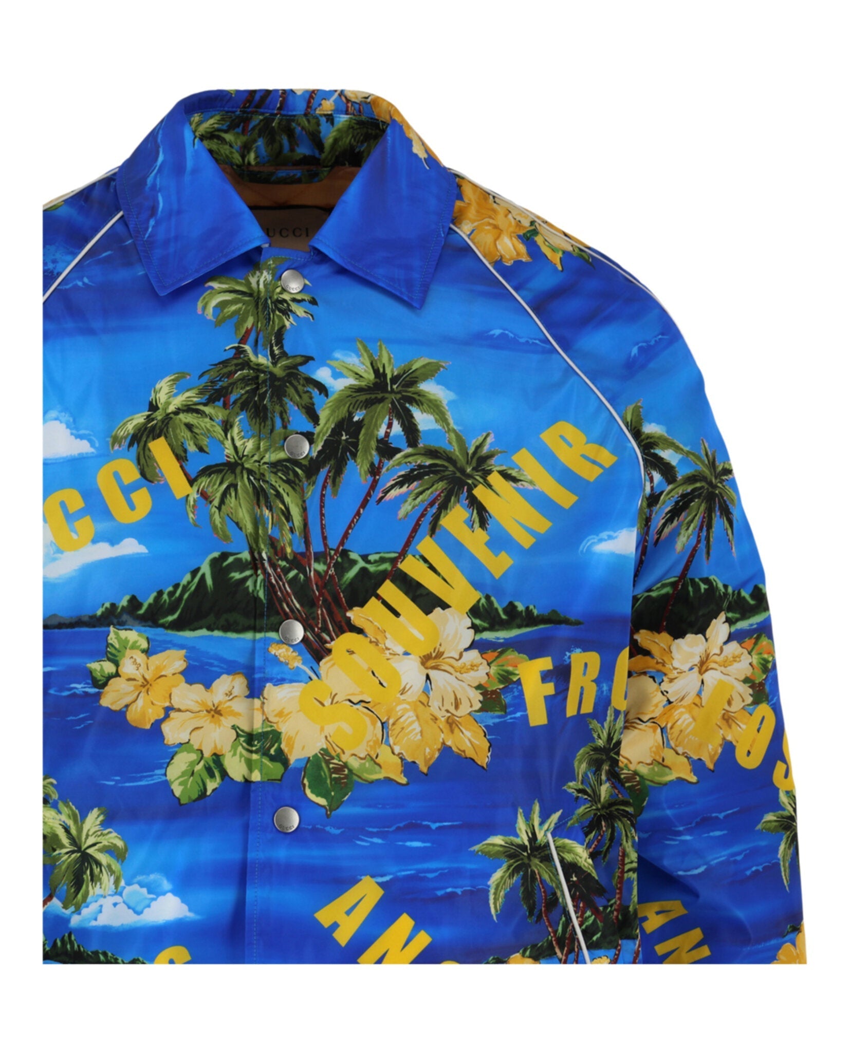 Gucci Printed Nylon Jacket Jackets - Tophatter Daily Deals