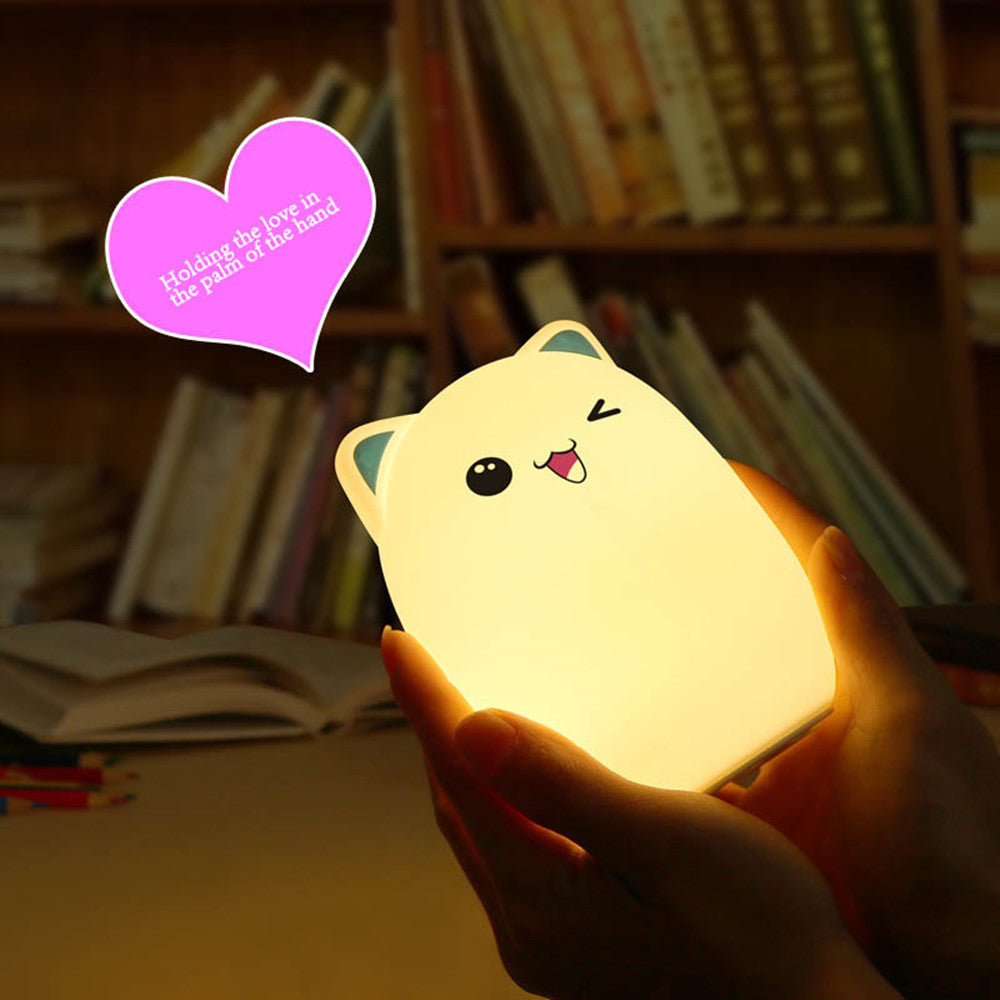 Cutee™ Cat Tap Tap LED Night Lamp Night Lights & Ambient Lighting - Tophatter Daily Deals