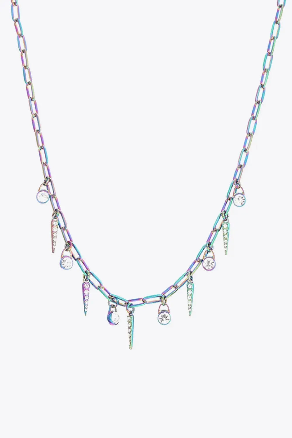 Colorful Multi-Charm Necklace Necklaces - Tophatter Daily Deals