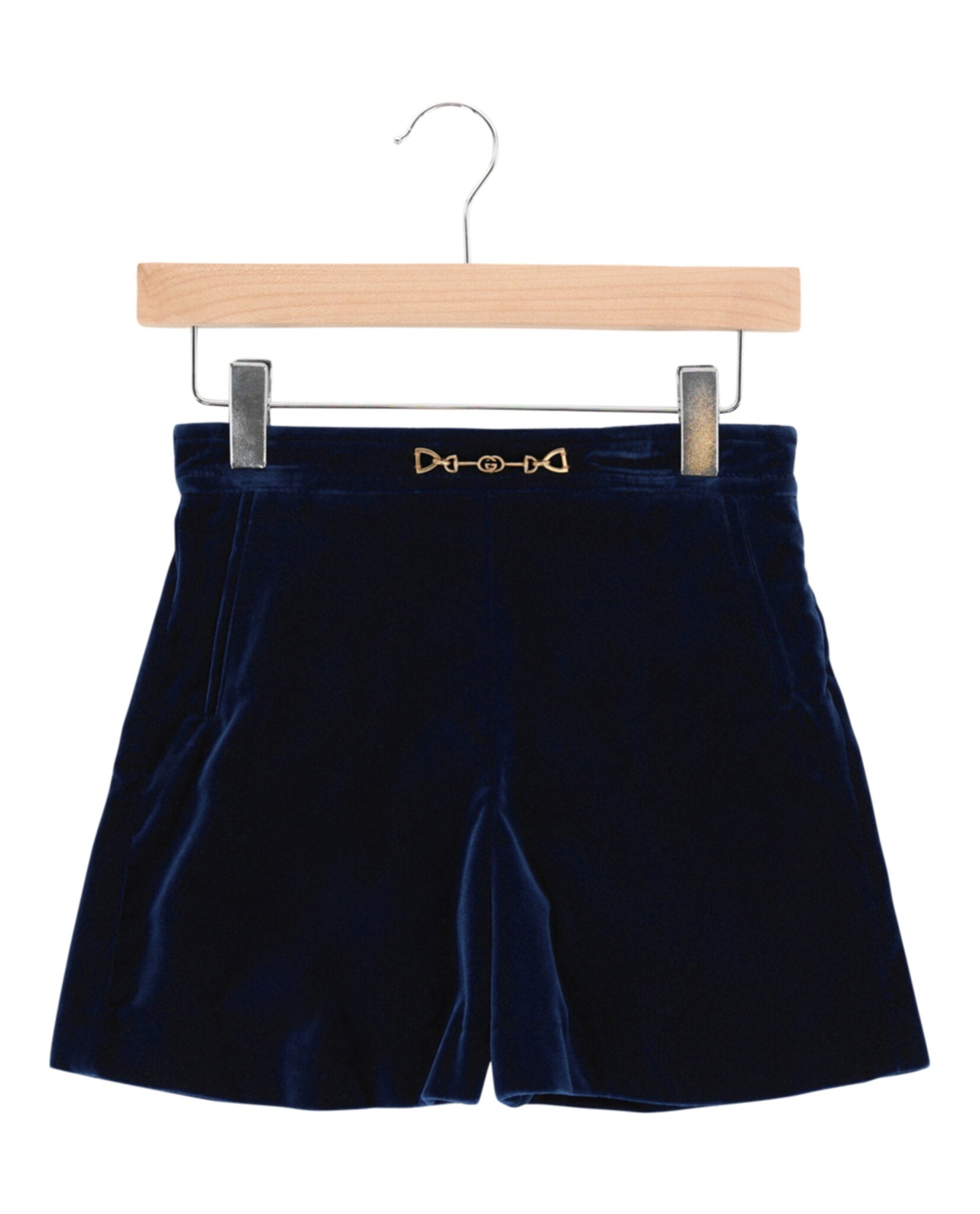 Gucci Horsebit Velvet Shorts Dark Blue Shorts - Tophatter Daily Deals