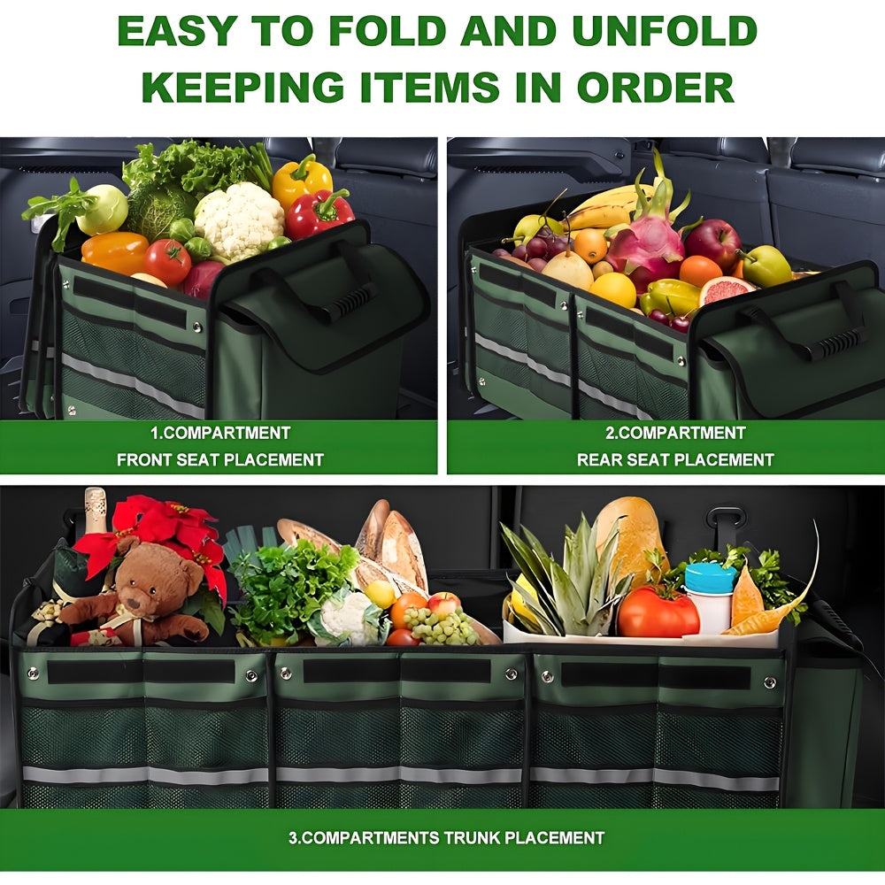 Car Storage Bag Foldable Trunk Organizer with Ice Pack - Tophatter Daily Deals