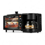 Breakfast Machine Household Three In One Oven Multi-function Black 0 - Tophatter Daily Deals