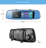 8 Inch 4G Android cloud mirror driving recorder 0 - Tophatter Daily Deals