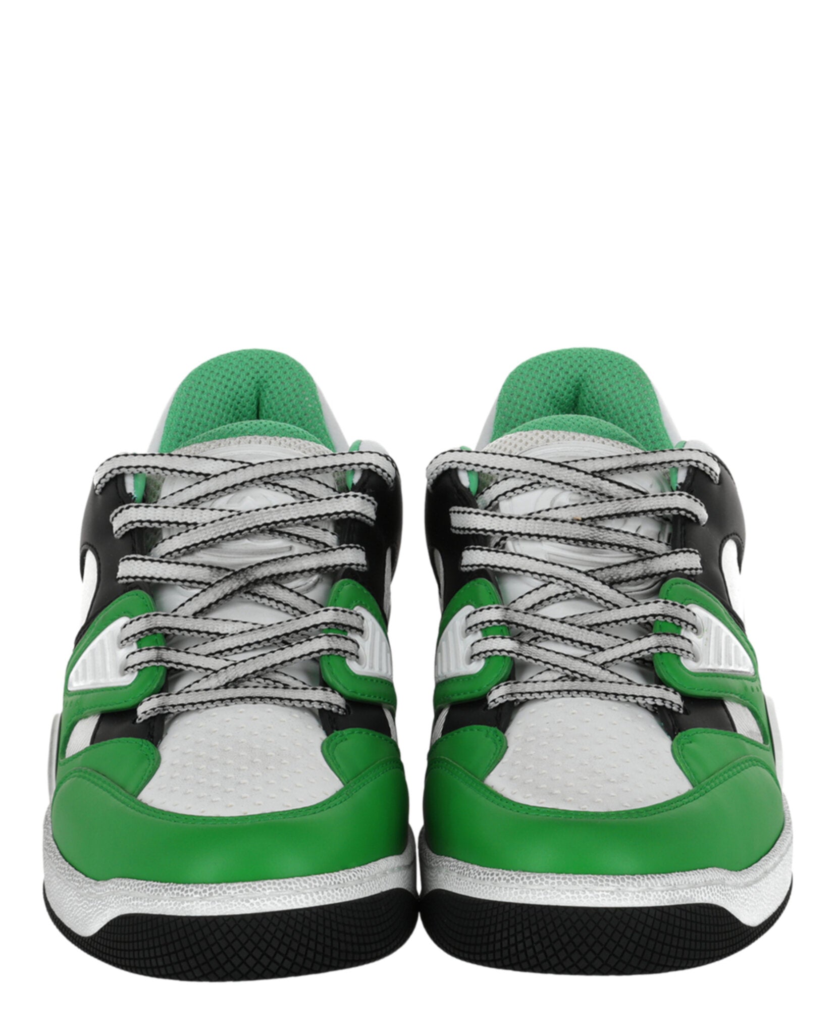Gucci Basket Leather Low-Top Sneakers Footwear - Tophatter Daily Deals