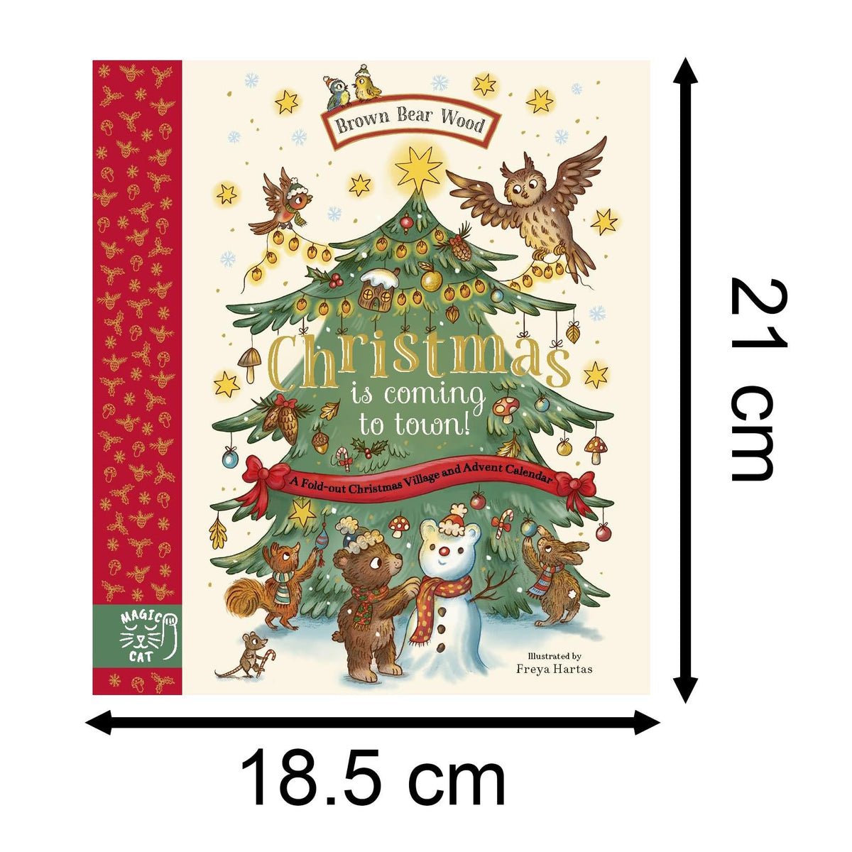 Brown Bear Wood Advent Book | Christmas is Coming to Town! Advent Calendar Book Advent Calendar - Tophatter Daily Deals