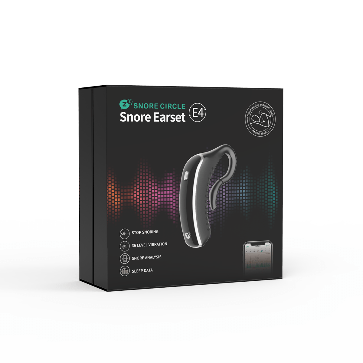 24 Hours Bluetooth Anti-snoring Device Charge Snore Earset Snore Stopper Sleeping Aid Snoring Analyzes Sleep Datas Good Sleep YA1323 5 - Tophatter Daily Deals