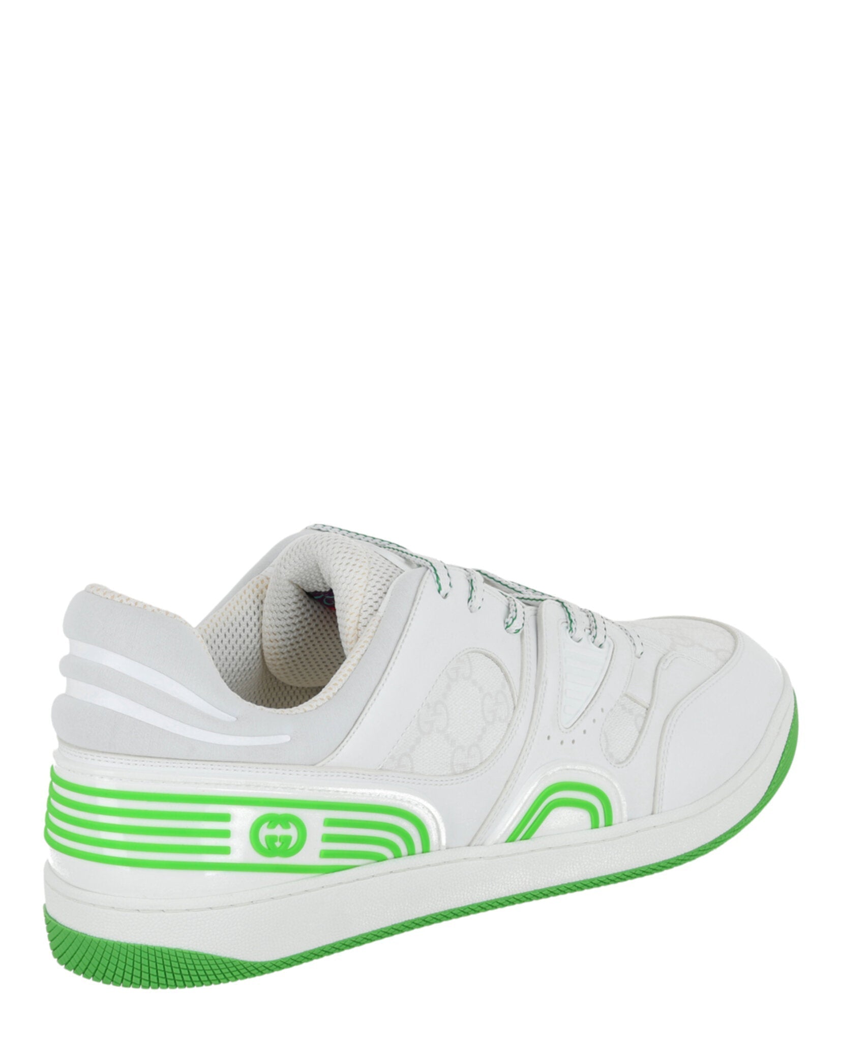 Gucci Basket Leather Low-Top Sneakers Footwear - Tophatter Daily Deals