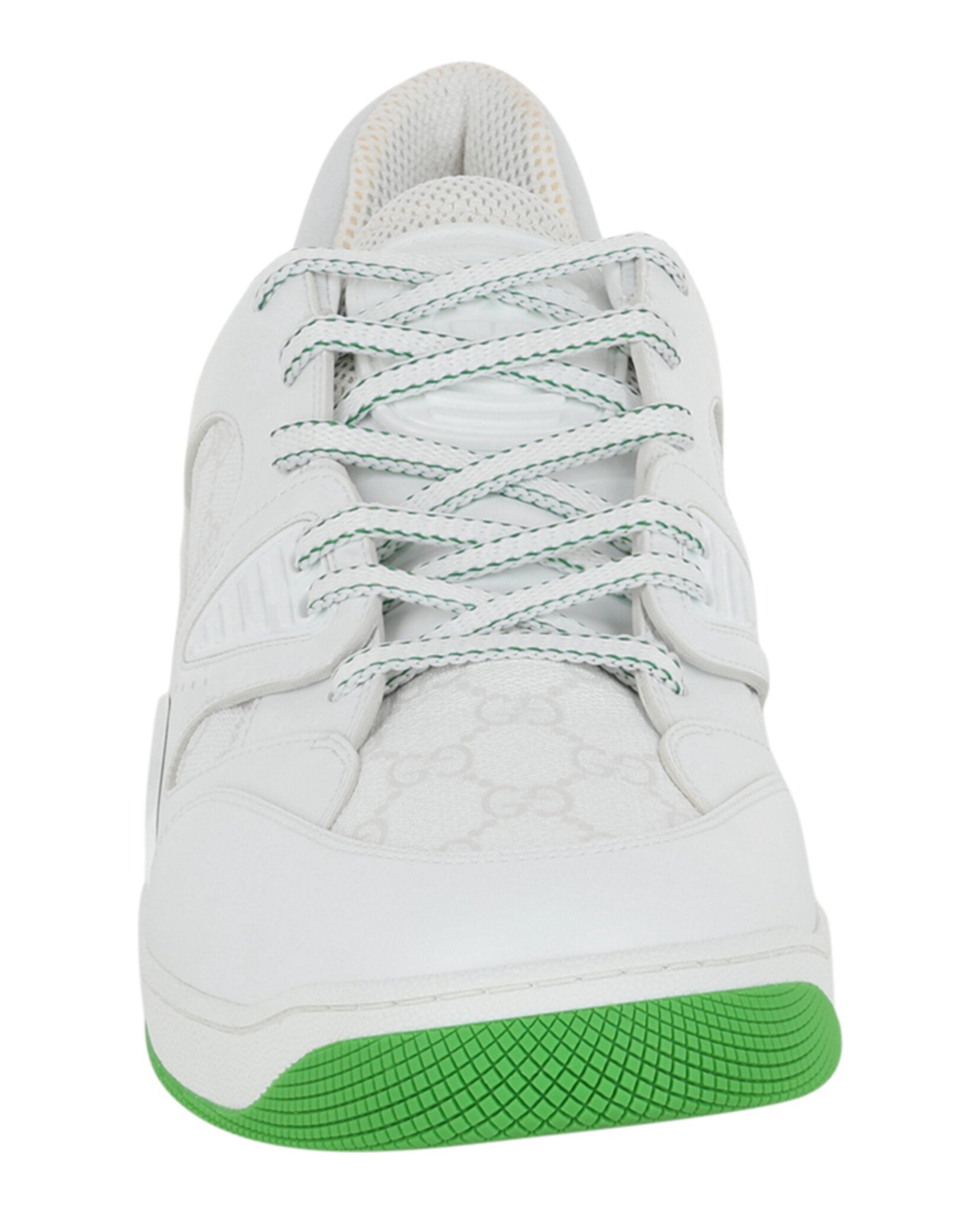 Gucci Basket Leather Low-Top Sneakers Footwear - Tophatter Daily Deals