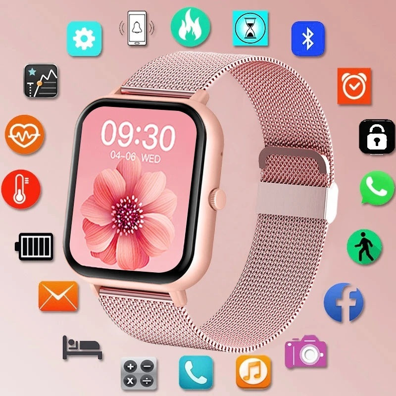 AI Voice Assistant Heart Rate Blood Pressure Blood Oxygen Sleep ZL54C Smart Watch 0 - Tophatter Daily Deals