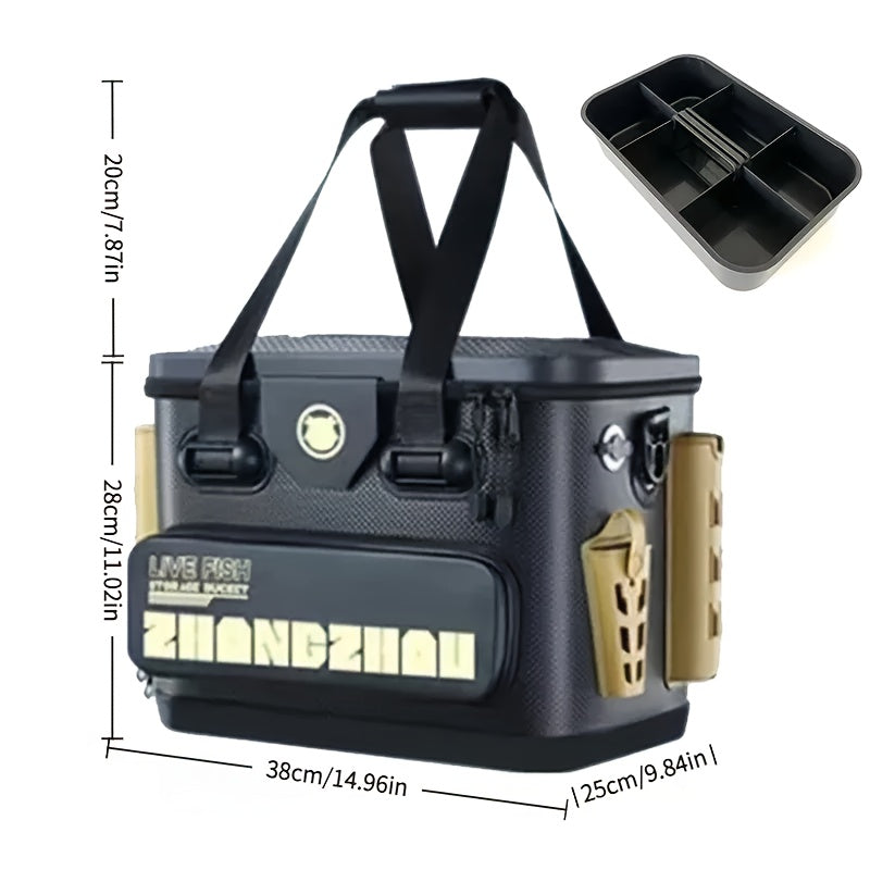 Fishing Barrel EVA Live Fish Storage Box Outdoor > Fishing - Tophatter Daily Deals